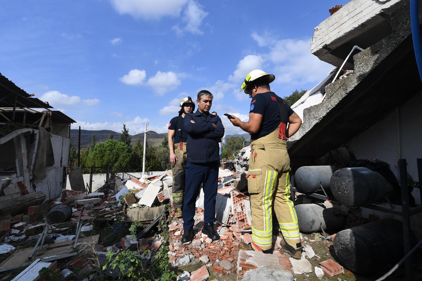Bayraklı’da Korkutan Patlama