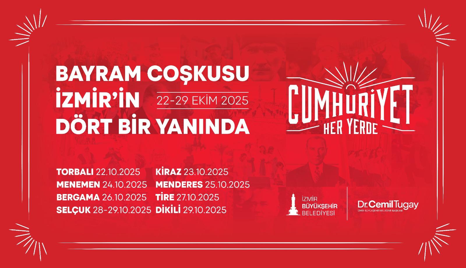 Cumhuriyet Her Yerde! İzmir’de 102. Yıl Coşkusu Başlıyor