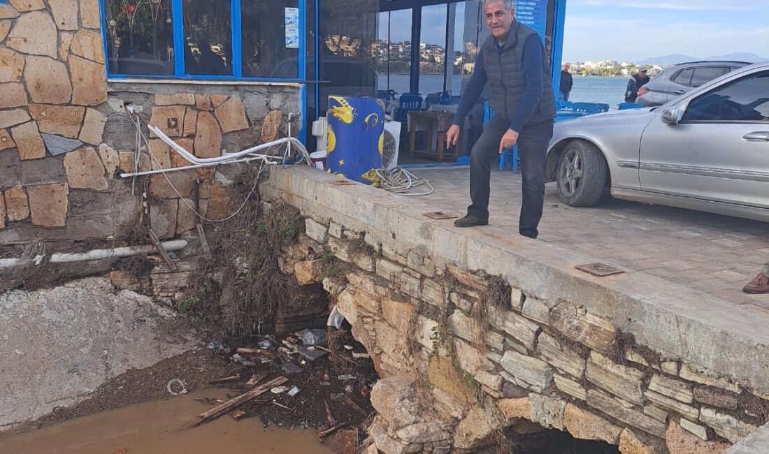 İYİ Parti İzmir Milletvekili Hüsmen Kırkpınar, Foça’da yaşanan sel felaketinin