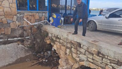 İYİ Parti İzmir Milletvekili Hüsmen Kırkpınar, Foça’da yaşanan sel felaketinin