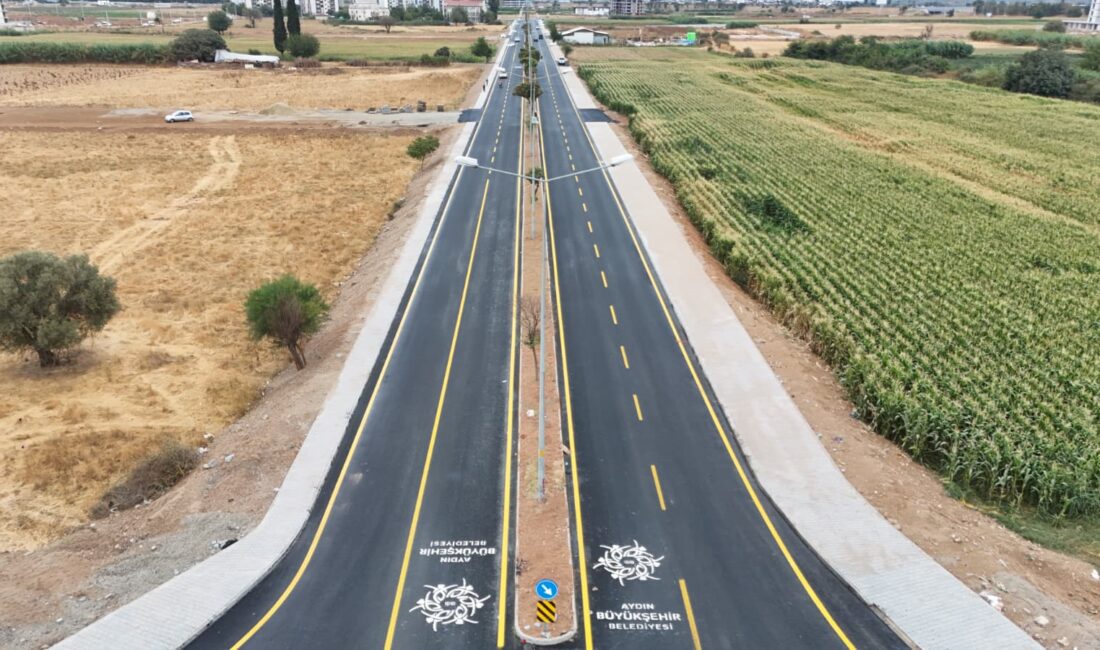 Aydın Büyükşehir Belediyesi, Efeler Zeybek Mahallesi’ndeki Zeybekler Bulvarı’nda kaldırım ve