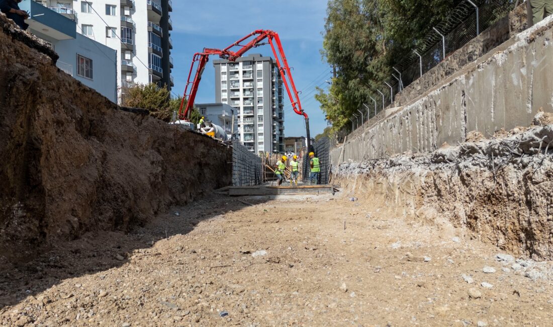 İzmir Büyükşehir Belediyesi İZSU, Buca Kozağaç Deresi’nde taşkınları bitirmek için