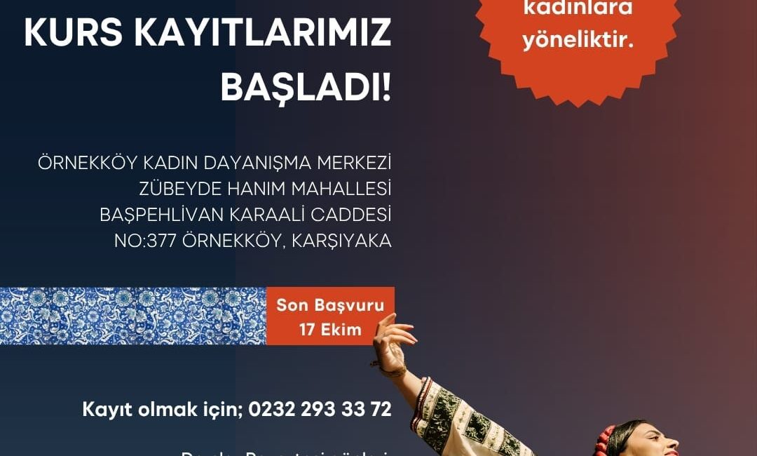 İzmir Büyükşehir Belediyesi, Örnekköy Kadın Dayanışma Merkezi’nde 18 yaş üstü