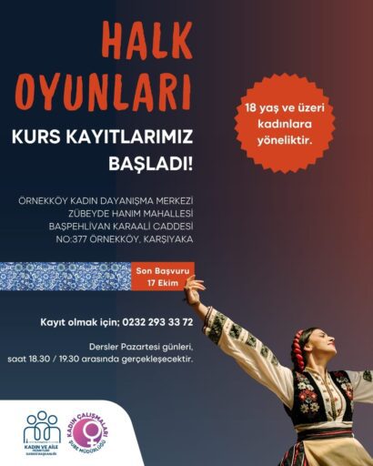 İzmir Büyükşehir Belediyesi, Örnekköy Kadın Dayanışma Merkezi’nde 18 yaş üstü