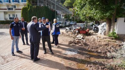 MUSKİ Genel Müdürü Yılmaz Şengül, Fethiye’de Kaymakam Fatih Akkaya ve