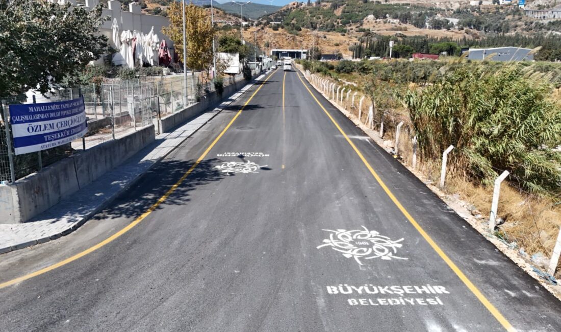 Aydın Büyükşehir Belediyesi, Söke ilçesinde yürütülen yol yapım ve yenileme