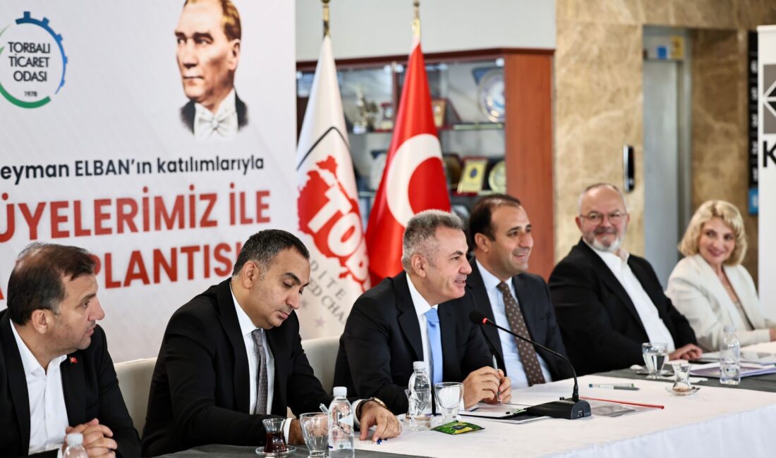 İzmir Valisi Süleyman Elban, Torbalı Ticaret Odası'nda 100 büyük sanayi