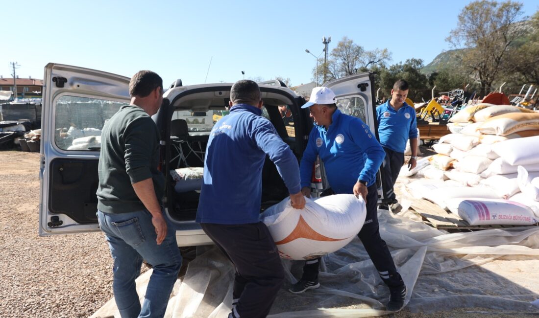 Muğla Büyükşehir Belediyesi, 13 ilçede 1.500 üreticiye toplam 330 ton