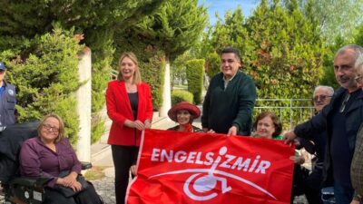 İzmir Büyükşehir Belediyesi, Çeşme Belediyesi'nin Alaçatı ek hizmet binasına engellilerin