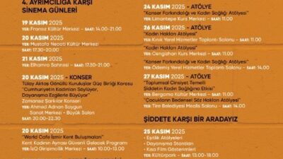 İzmir Büyükşehir Belediyesi, 19-27 Kasım tarihlerini kapsayan 25 Kasım Kadına