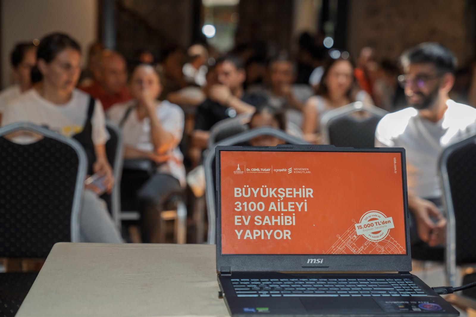 İzmir Büyükşehir Belediyesi'nin 25 bin konut hedefinin ilk adımı olan