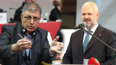 İzmir Büyükşehir Belediye Başkanı Cemil Tugay, Menemen Belediye Başkanı Aydın