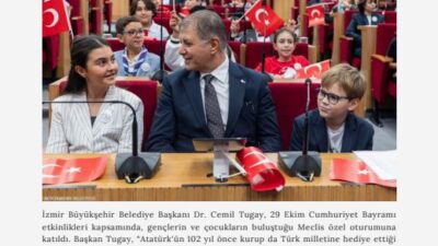 İzmir Büyükşehir Belediyesi, "Hep Birlikte İzmir" bülteni ile kadın, genç