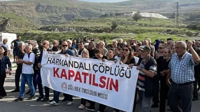 Harmandalı Katı Atık Tesisi’nin izni sona erdi. Vatandaşlar çöp kamyonlarının