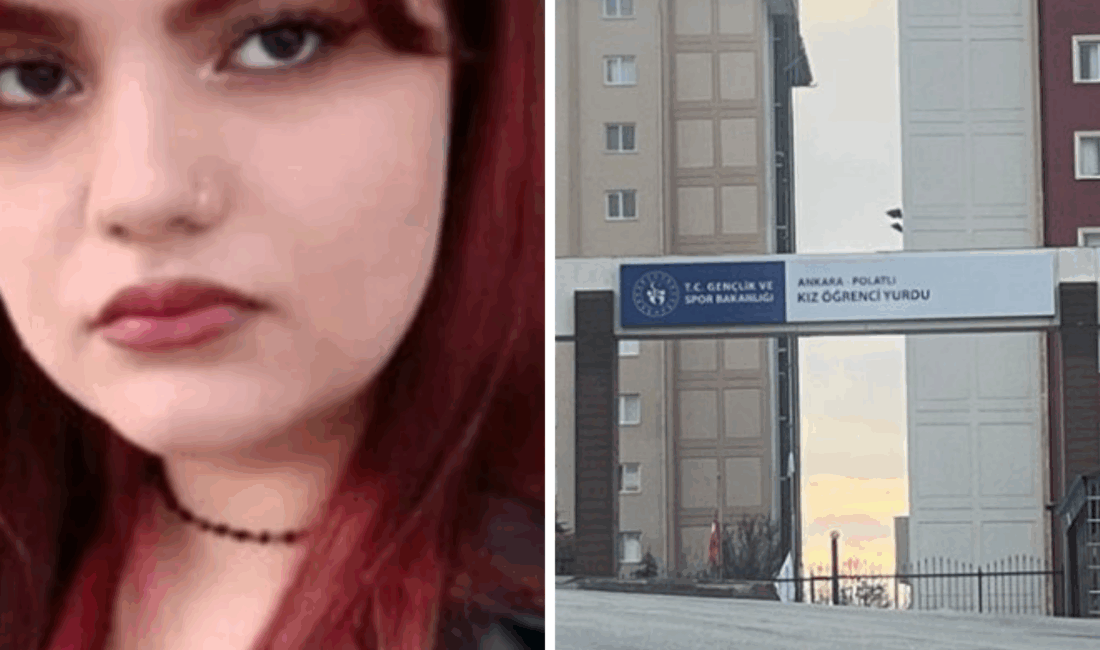 Ankara'nın Polatlı ilçesindeki yurtta 4. kattan düşen üniversite öğrencisi Mizgin