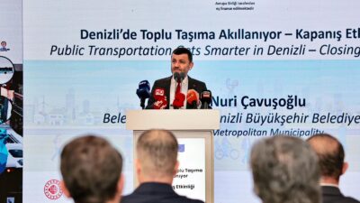Denizli Büyükşehir Belediyesi, AB eş finansmanlı "Akıllı Ulaşım Projesi"nin kapanışını