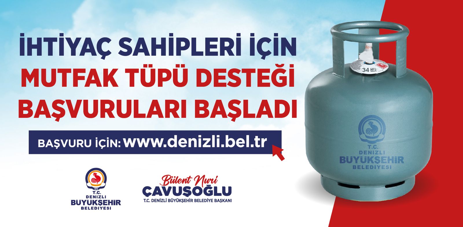 Denizli Büyükşehir Belediyesi, 1.100 TL'ye dayanan tüp fiyatları karşısında ihtiyaç