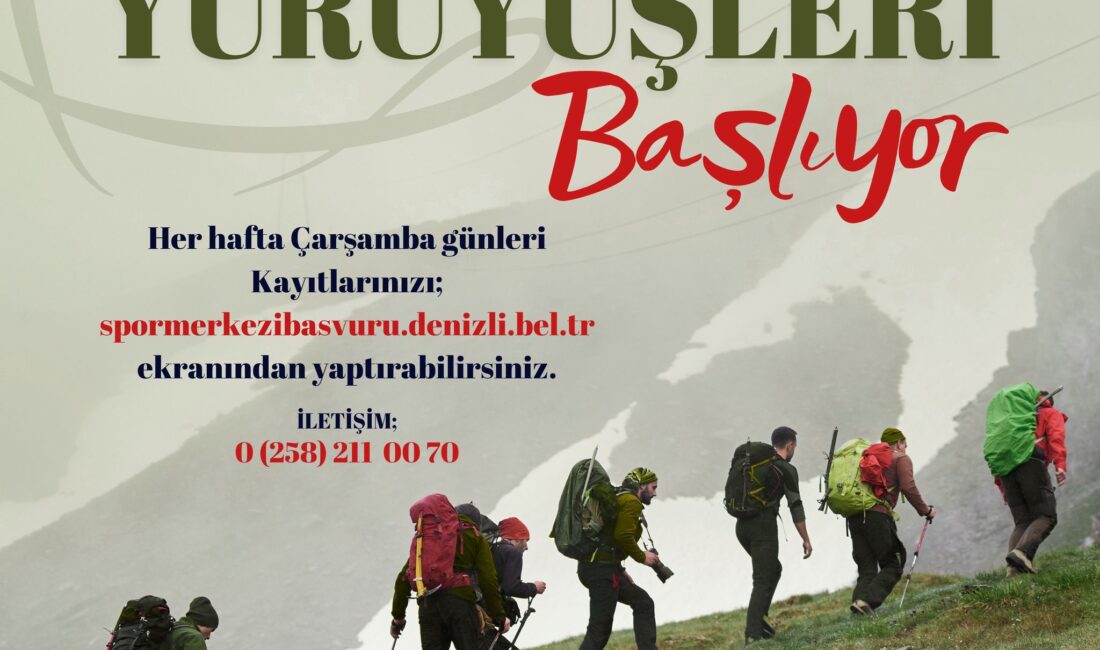 Orman yangınları nedeniyle ara verilen Denizli Büyükşehir Belediyesi’nin Doğa Yürüyüşleri,