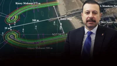 Efes Antik Kent Kanalı'nın denize açılmasını sağlayacak dalgakıran ve mendirek