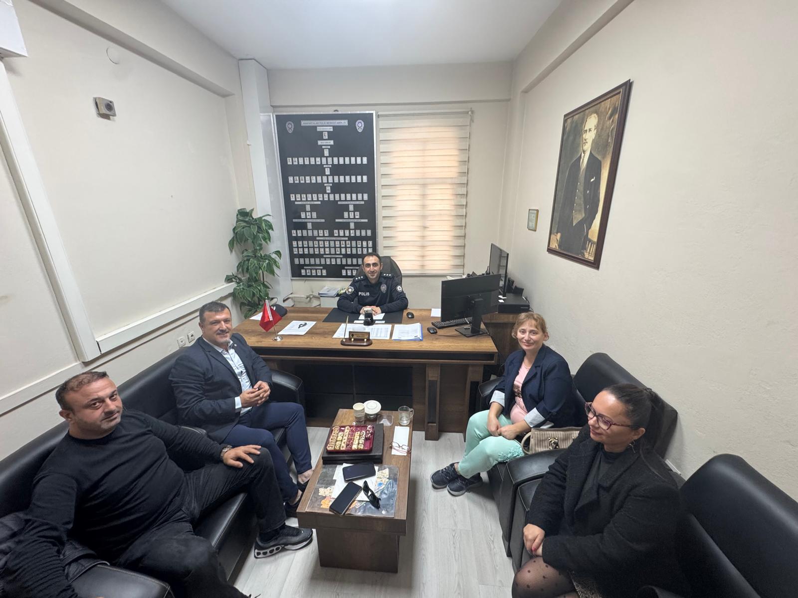 İzmir Konak Asayişi güvenilir ellerde, Anafartalar Polis Amirine Ege Basın Yayın Derneği’nden Ziyaret