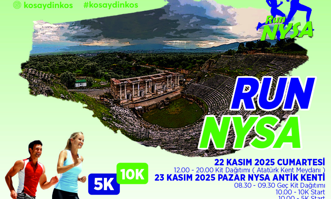 Run Nysa koşu etkinliği, 23 Kasım Pazar günü Nysa Antik