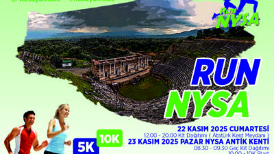 Run Nysa koşu etkinliği, 23 Kasım Pazar günü Nysa Antik