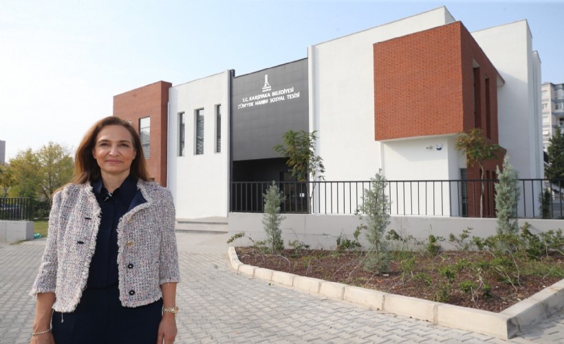Karşıyaka Belediyesi'nin Zübeyde Hanım Mahallesi'ne kazandırdığı, aşevi, iki kütüphane ve