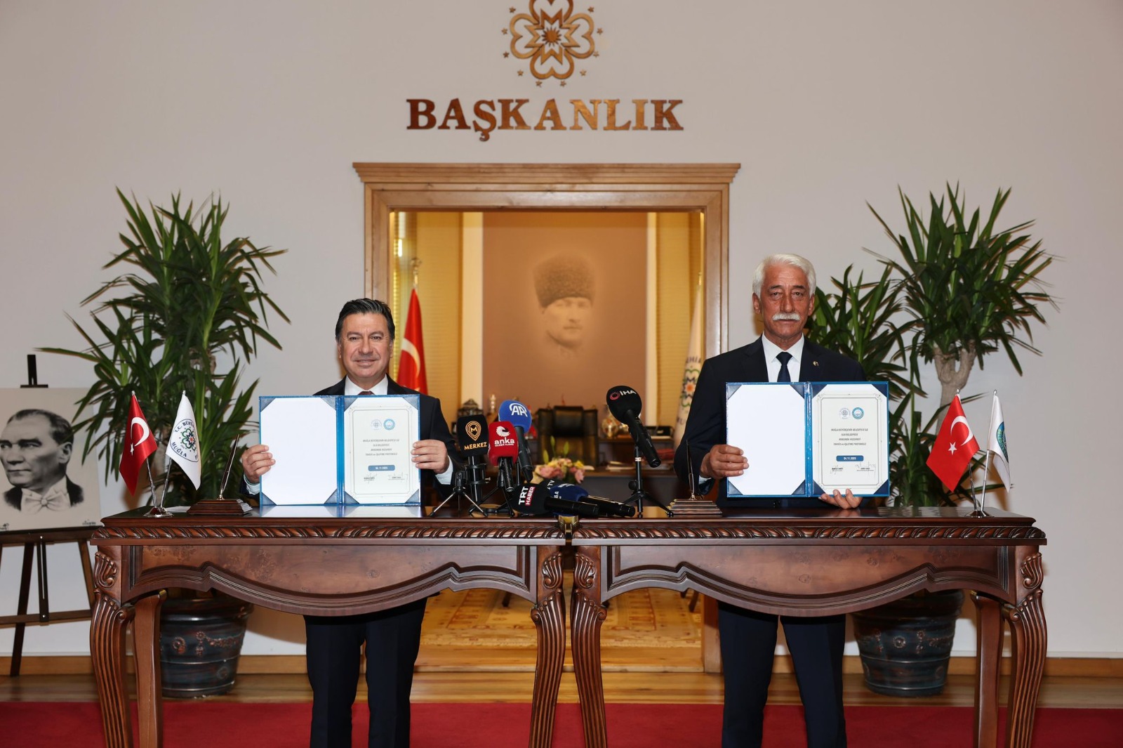 Muğla Büyükşehir ve Ula Belediyesi arasında imzalanan protokolle Ula'ya 40