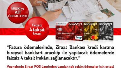 Muğla MUSKİ, Ziraat Bankası ile iş birliği yaparak su faturası