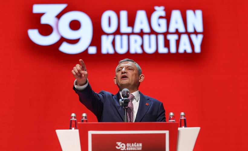 CHP Genel Başkanı Özgür Özel, 39. Olağan Kurultay’ın açılışında yarınki