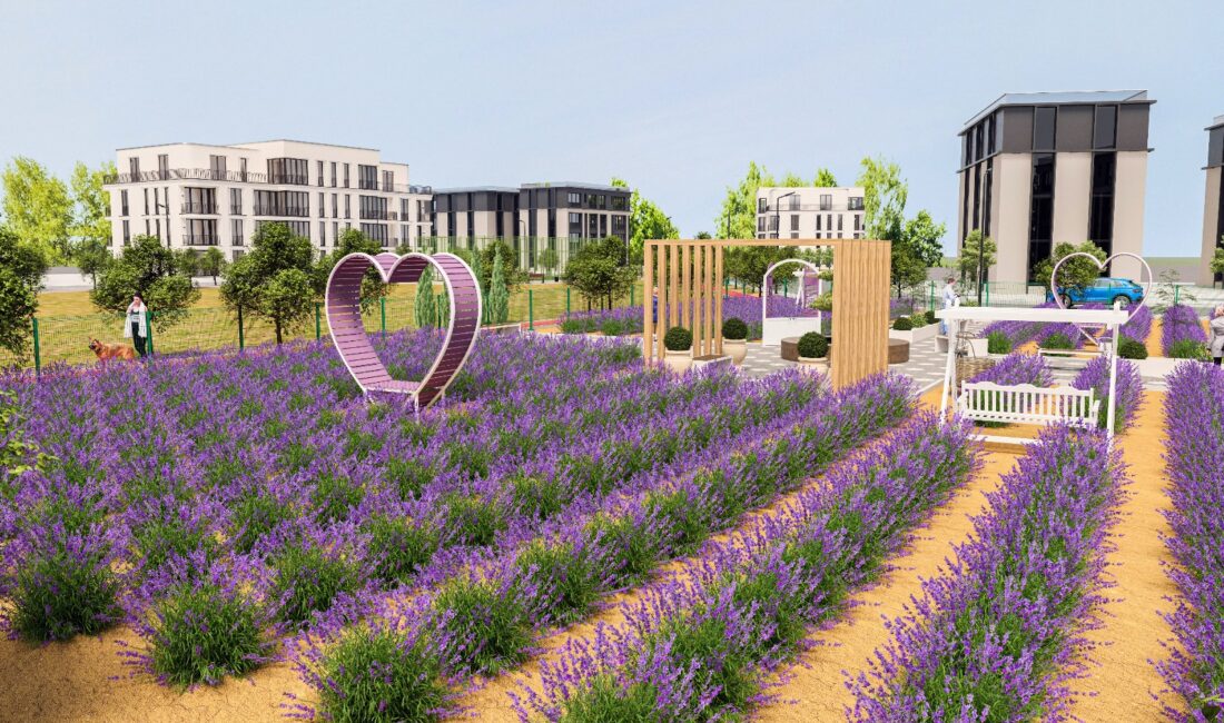 Kemalpaşa Belediyesi, 1.200 m² alanda Lavanta Park projesini başlattı. Park,