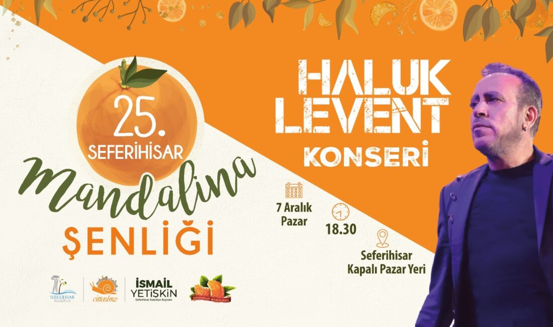 Seferihisar’ın köklü geleneklerinden biri olan Mandalina Şenliği, bu yıl 25’inci