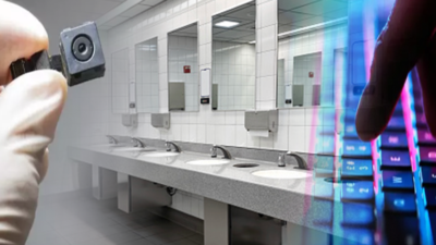 Adana'daki özel bir kolejde bilişim öğretmeni, tuvaletlere yerleştirdiği gizli kameralarla