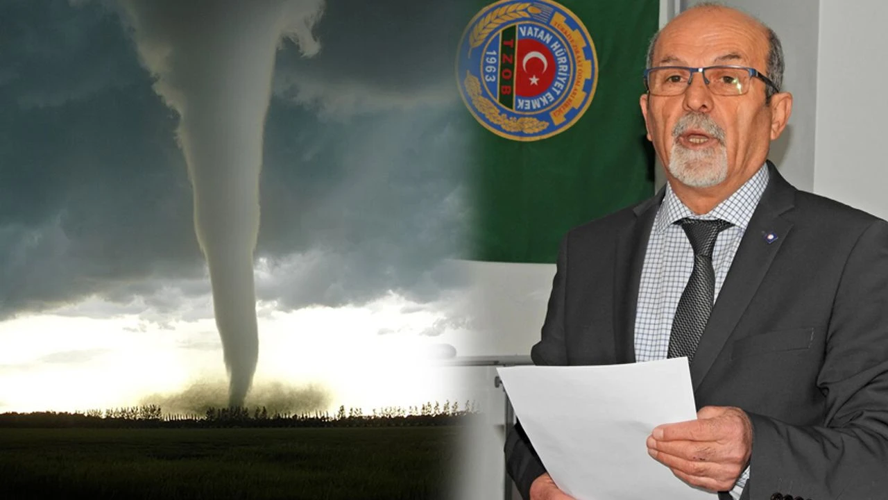 Çeşme Ziraat Odası Başkanı Süleyman Özer, Ovacık'ta hortumun konteyner evleri