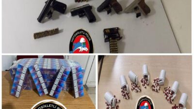 Asayiş operasyonu bilançosu açıklandı. 1 haftada 89 tutuklama, silahlar, uyuşturucu