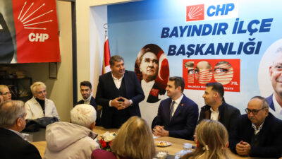 CHP İzmir İl Başkanı Çağatay Güç ve İl Yönetimi, Bayındır