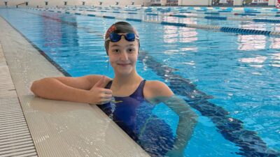 ROTA Koleji Spor Kulübü yüzücüsü İdil Üngör, Trabzon'da 100 metre