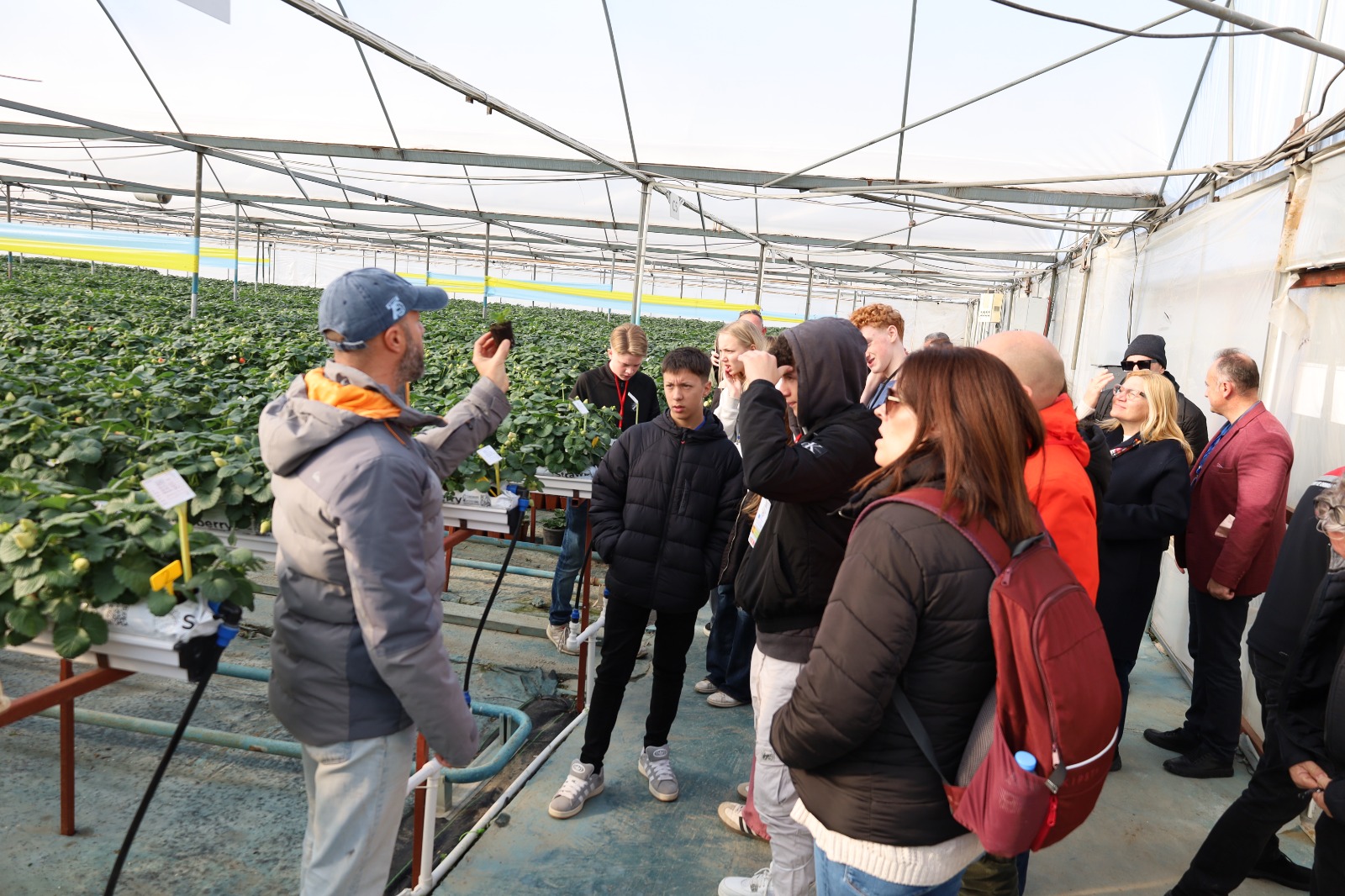 Menemen Erasmus projesi ile Avrupa’dan gelen konuklar modern tarım tekniklerini