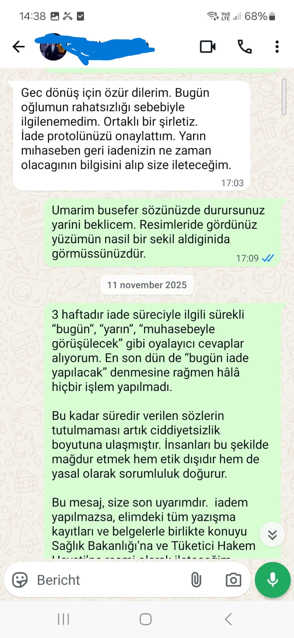Yüz germe whatsapp