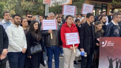 CHP İzmir Gençlik Kolları, MESEM'lerdeki çocuk işçi ölümlerini protesto etti.