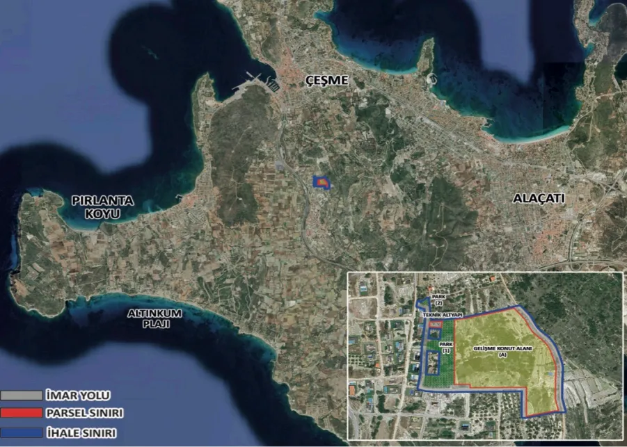 Çeşme’nin Kalbinde İlgi Çeken İhale! Emlak Konut, Musalla’da 54 Bin Metrekarelik Araziyi Satışa Çıkarıyor Emlak Konut GYO, Çeşme Musalla’da toplam 54 bin metrekarelik 1.