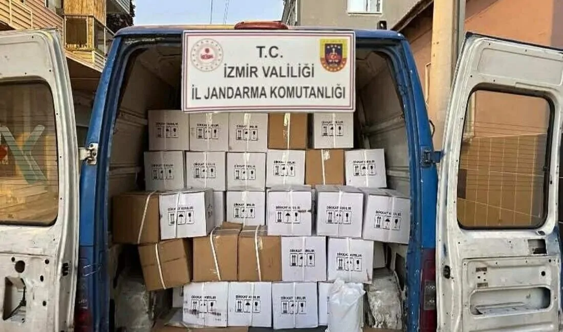 İzmir Jandarma Komutanlığı, yılbaşı öncesi düzenlediği operasyonda piyasa değeri 1,3