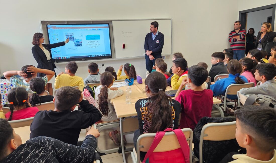 İzmir Metro AŞ, Gazi Osman Paşa İlkokulu'ndaki 320 öğrenciye metro