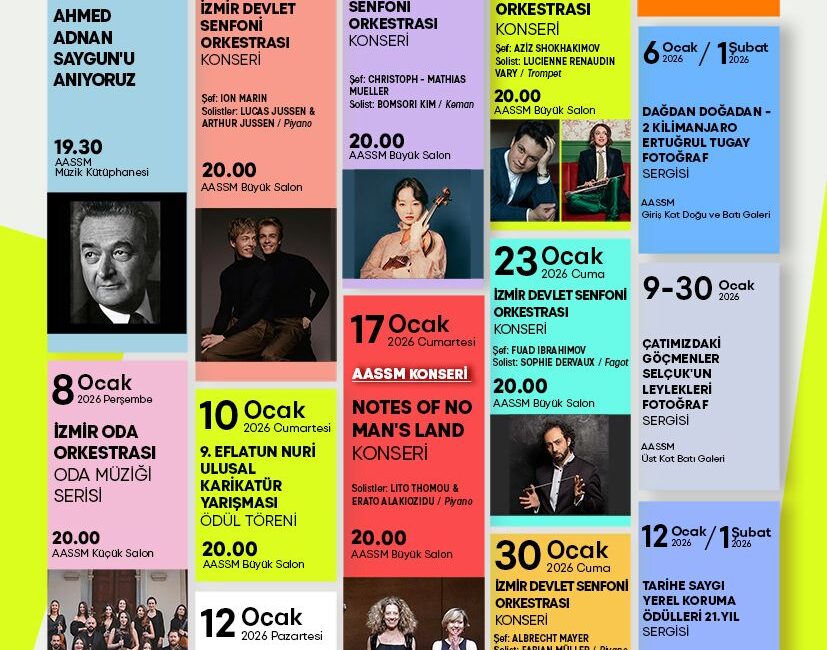 Ahmed Adnan Saygun Sanat Merkezi etkinlikleri 2026 Ocak takvimi açıklandı!