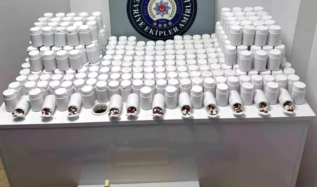 Buca uyuşturucu operasyonunda polis 17 bin sentetik hap ele geçirdi.
