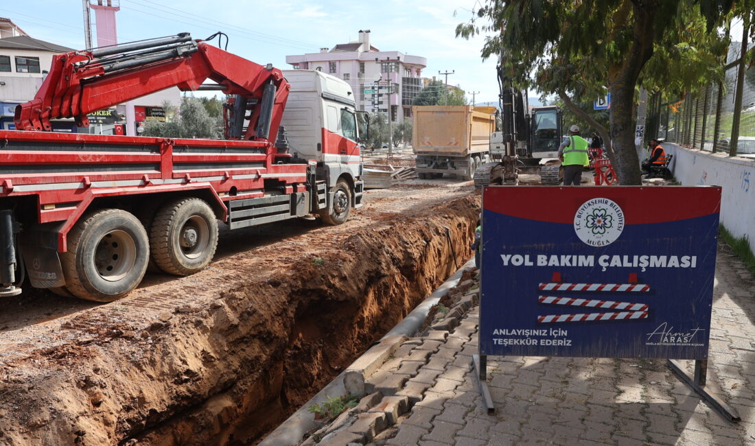 Muğla Büyükşehir, Menteşe'de 502 milyon TL'lik dev yol yatırımını sürdürüyor.