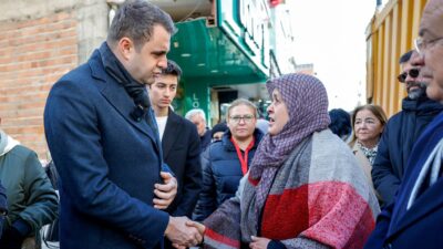 CHP İzmir İl Başkanı Çağatay Güç, Bayraklı'da esnaf ve dernekleri