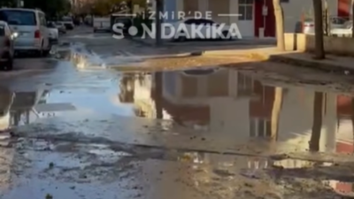 Bornova Mevlana Mahallesi’nde bozuk yol sürücüleri isyan ettirdi. Çukurlar nedeniyle