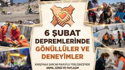 Karşıyaka'da 6 Şubat depremlerinin 3. yılında gönüllülerin emeği ve dayanışma