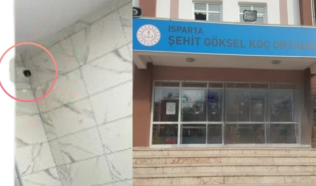 Isparta’da bir ortaokulda tuvaletlere kamera yerleştirildiği iddiası üzerine veliler savcılığa